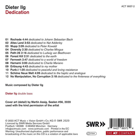 Dieter ilg - Dedication - CD