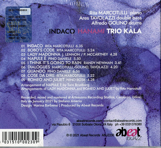 Indaco Hanami - Trio Kàla - CD