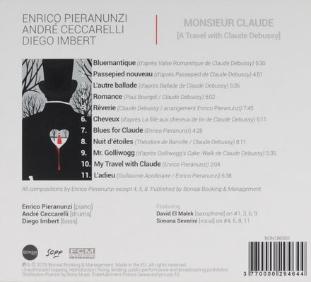 Enrico Pieranunzi – Monsieur Claude (A Travel With Claude Debussy)-CD